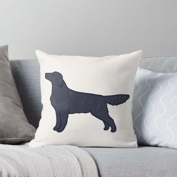 Item preview, Black flat Coated Retriever illustration  designed and sold by Mayarart.