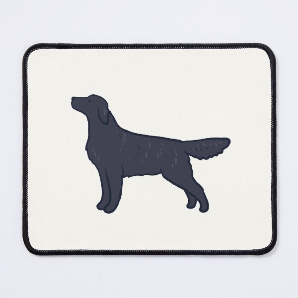 Item preview, Black flat Coated Retriever illustration  designed and sold by Mayarart.