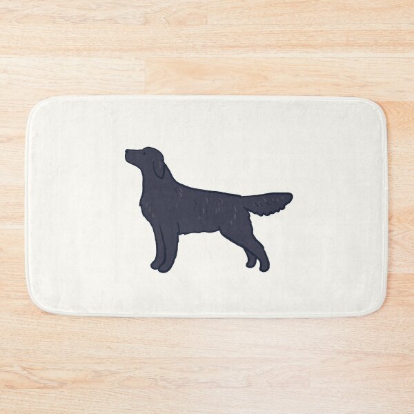 Item preview, Black flat Coated Retriever illustration  designed and sold by Mayarart.
