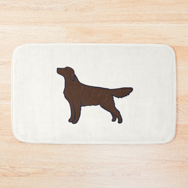 Item preview, Cute flat Coated Retriever illustration  designed and sold by Mayarart.
