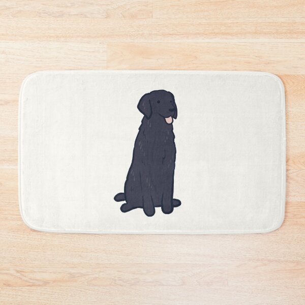 Item preview, flat Coated Retriever dog illustration  designed and sold by Mayarart.