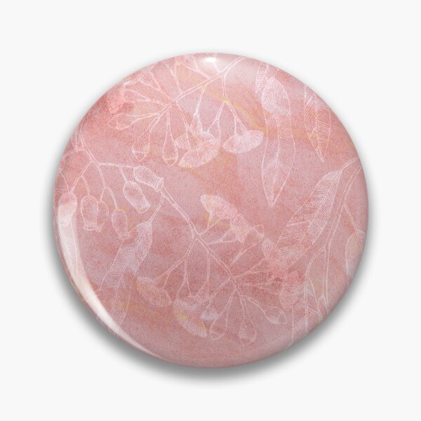 Item preview, Eucalyptus garden floral | outline on bluish pink texture designed and sold by colorofmagic.