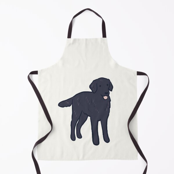 Item preview, Black flat Coated Retriever dog art  designed and sold by Mayarart.