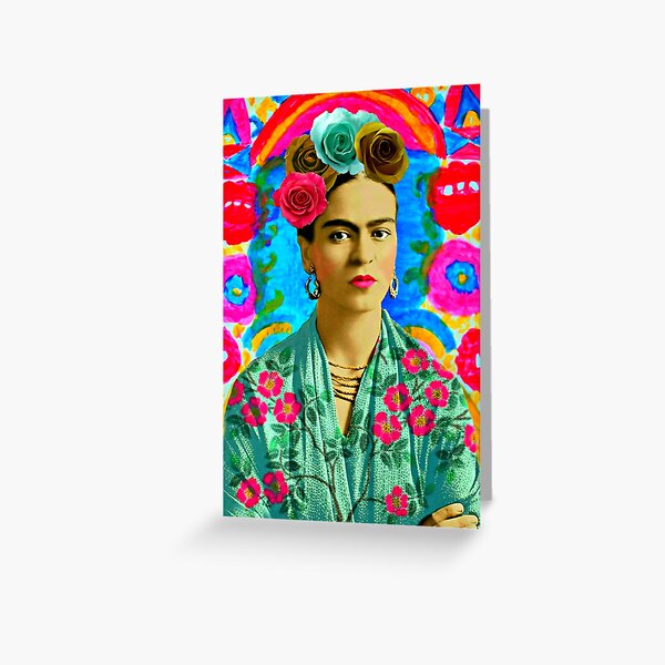 Item preview, Frida Kahlo Colorful Floral designed and sold by FridaArtGallery.