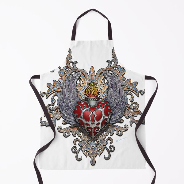 Item preview,  Heart and Wings - fantasy 3D illustration - Version White 1 designed and sold by KairoDesign.