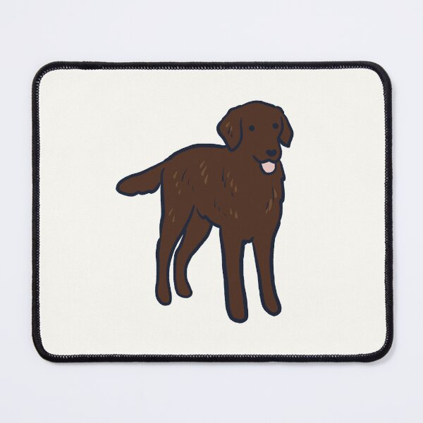 Item preview, Brown flat Coated Retriever dog art  designed and sold by Mayarart.