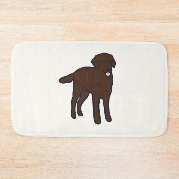 Item preview, Brown flat Coated Retriever dog art  designed and sold by Mayarart.