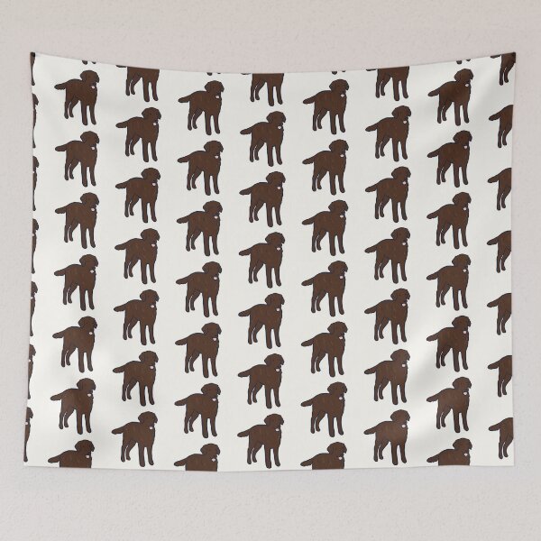 Item preview, Brown flat Coated Retriever dog art  designed and sold by Mayarart.
