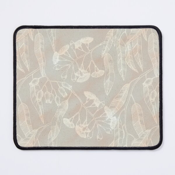 Item preview, Eucalyptus garden flloral | outline on warm gray texture designed and sold by colorofmagic.