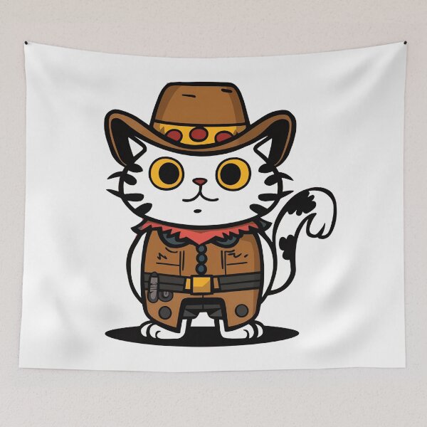 Item preview, cowboy cat  designed and sold by 90's Misaki.