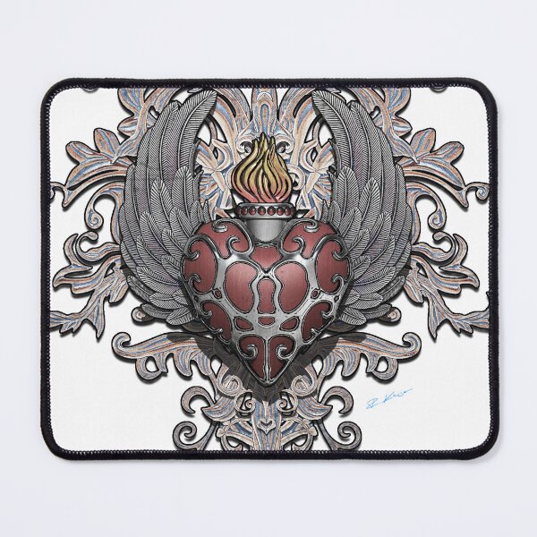 Item preview, Heart and Wings - fantasy 3D illustration - Version White 5 designed and sold by KairoDesign.