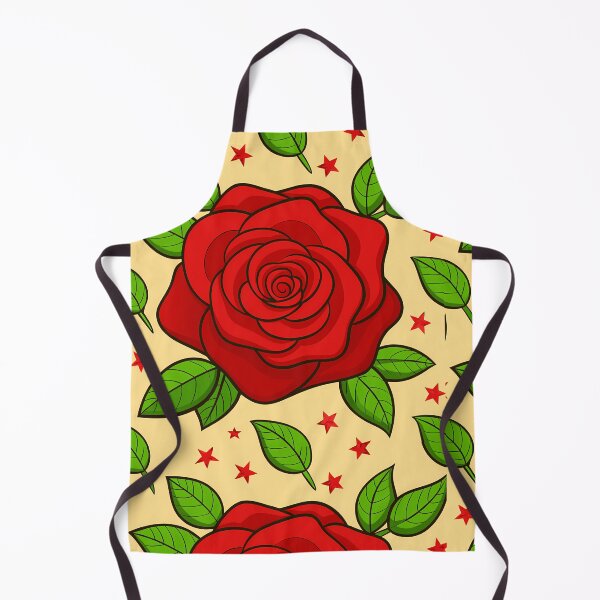Item preview, red rose with green leaves patten designed and sold by brokenpones.