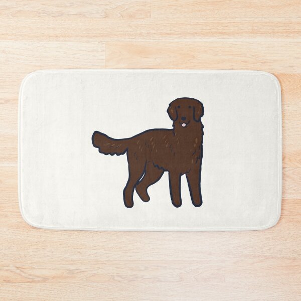 Item preview, flat Coated Retriever dog illustration  designed and sold by Mayarart.