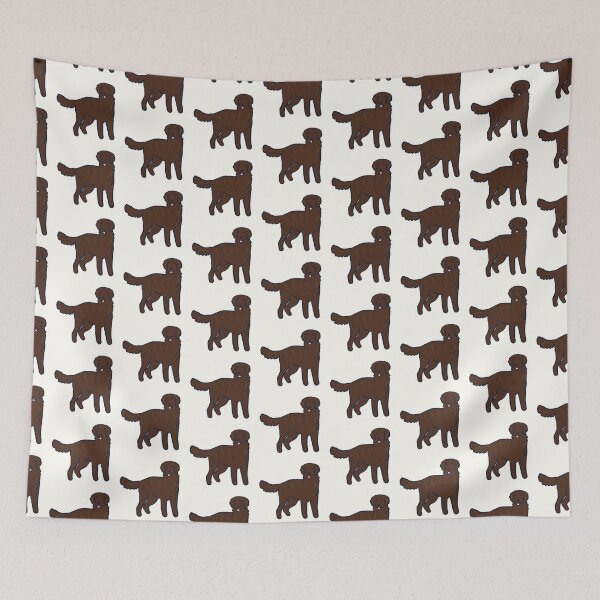 Item preview, flat Coated Retriever dog illustration  designed and sold by Mayarart.