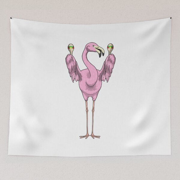 Item preview, Flamingo Musician Maracas Music designed and sold by Snabdesign84.