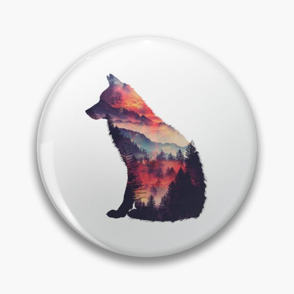 Item preview, Mountain Wolf Design | T-Shirt designed and sold by NicolasGlowArt.