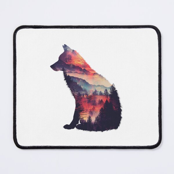 Item preview, Mountain Wolf Design | T-Shirt designed and sold by NicolasGlowArt.