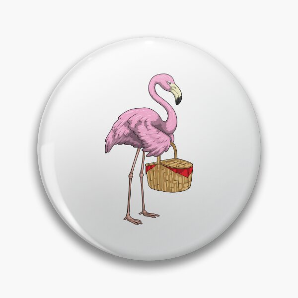 Item preview, Flamingo Picnic Basket designed and sold by Snabdesign84.