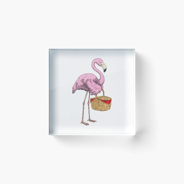 Item preview, Flamingo Picnic Basket designed and sold by Snabdesign84.