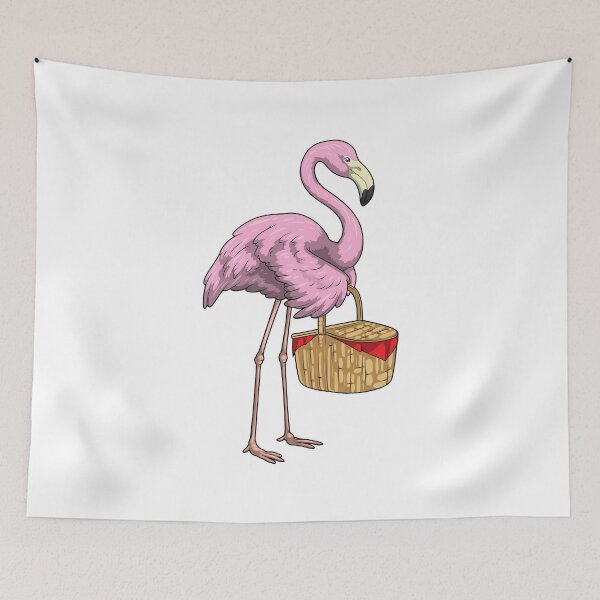 Item preview, Flamingo Picnic Basket designed and sold by Snabdesign84.