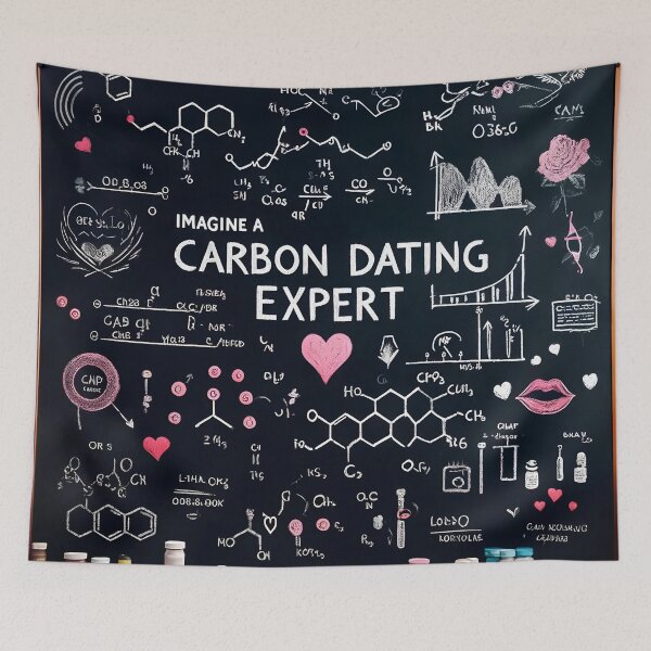 Item preview, Chemistry Whiz Carbon Dating Expert Chalkboard Sticker designed and sold by Molecularmerch.