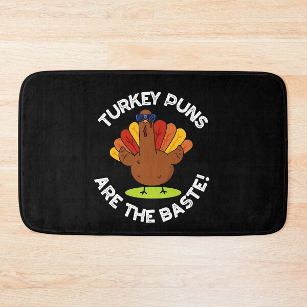 Item preview, Turkey Puns Are The Baste Funny Food Pun (Dark BG) designed and sold by punnybone.