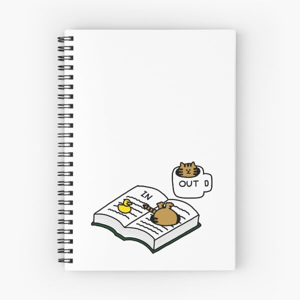 Item preview, a Cat entering from the book and exiting to the cup with a Duck designed and sold by superbaechoo.