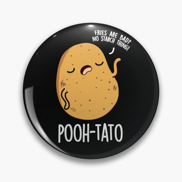 Item preview, Pooh-tato Funny Potato Pun (Dark BG) designed and sold by punnybone.