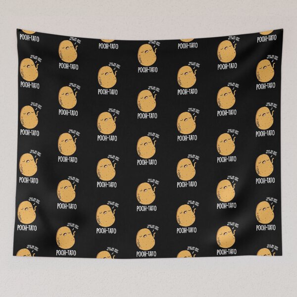 Item preview, Pooh-tato Funny Potato Pun (Dark BG) designed and sold by punnybone.
