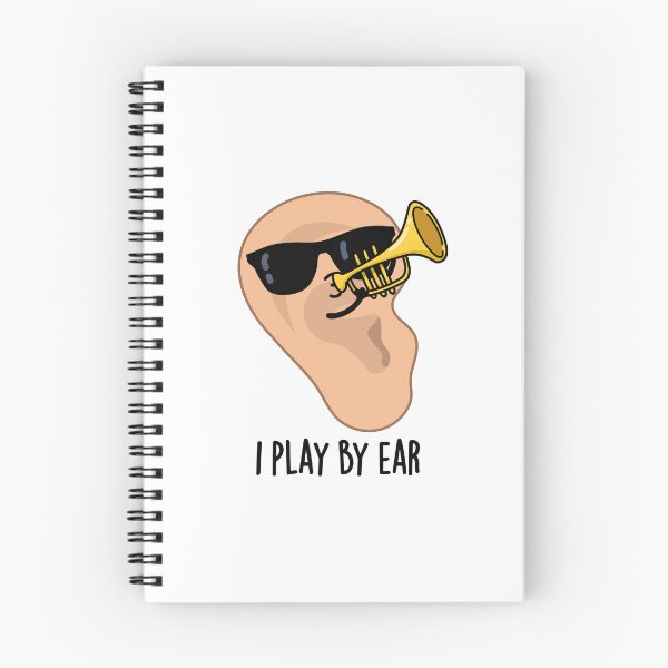 Item preview, I Play By Ear Funny Music Pun  designed and sold by punnybone.