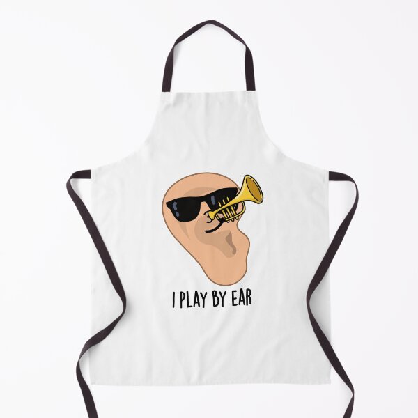 Item preview, I Play By Ear Funny Music Pun  designed and sold by punnybone.