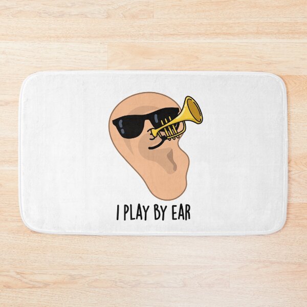 Item preview, I Play By Ear Funny Music Pun  designed and sold by punnybone.