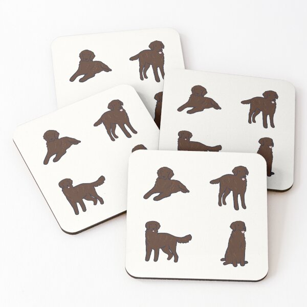Item preview, Brown flat coated retriever dog pack designed and sold by Mayarart.