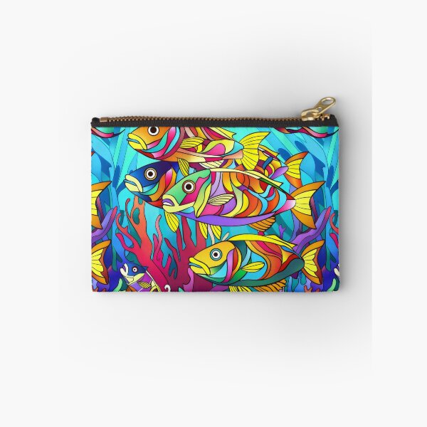 Item preview,  Beautiful colourful stain glass fish in the sea designed and sold by CoolCrazyQuirky.