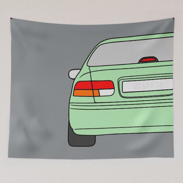 Item preview, Honda Civic EJ EK EN coupe green designed and sold by EdimDesign.