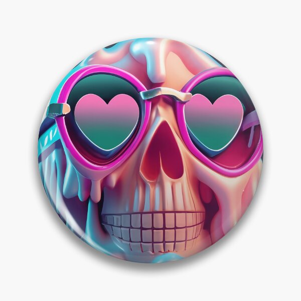 Item preview, Slime Time 3D Glasses skull valentine's Day Futuristic Warrior Artwork 3 designed and sold by MirnaMoreau.