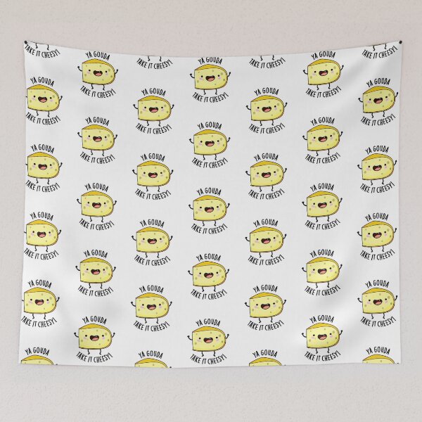 Item preview, Ya Gouda Take It Cheesy Funny Cheese Pun  designed and sold by punnybone.
