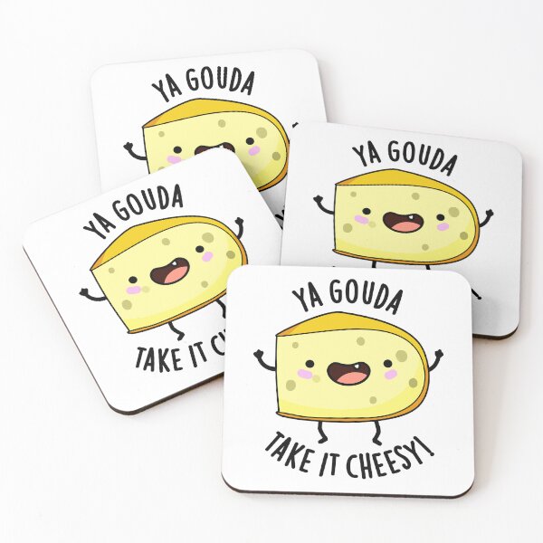 Item preview, Ya Gouda Take It Cheesy Funny Cheese Pun  designed and sold by punnybone.