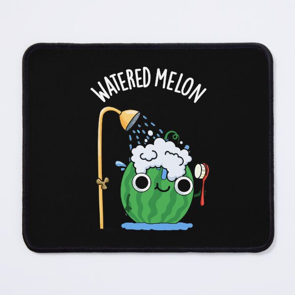Item preview, Watered Melon Funny Watermelon Pun (Dark BG) designed and sold by punnybone.