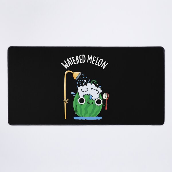 Item preview, Watered Melon Funny Watermelon Pun (Dark BG) designed and sold by punnybone.