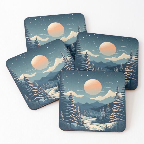 Item preview, Winter Wonderland: Snowy Peaks and Tranquil Surroundings designed and sold by Shirtastically.
