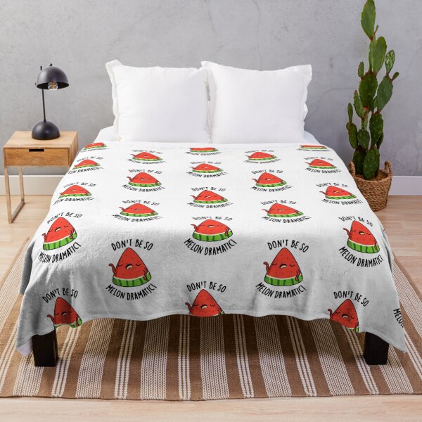 Item preview, Don't Be So Melon-dramatic Funny Melon Pun  designed and sold by punnybone.
