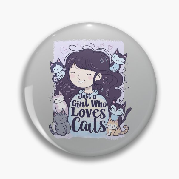 Item preview, Girl Who Loves Cats designed and sold by RuyaFab.