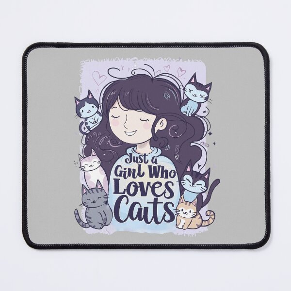 Item preview, Girl Who Loves Cats designed and sold by RuyaFab.