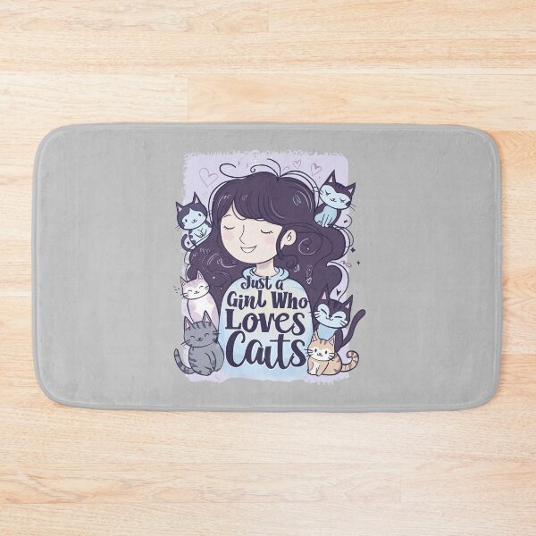 Item preview, Girl Who Loves Cats designed and sold by RuyaFab.
