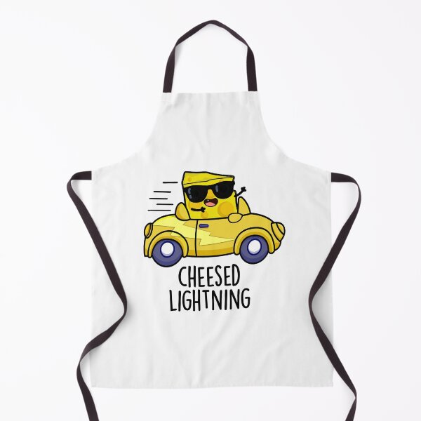 Item preview, Cheesed Lightning Funny Cheese Pun designed and sold by punnybone.