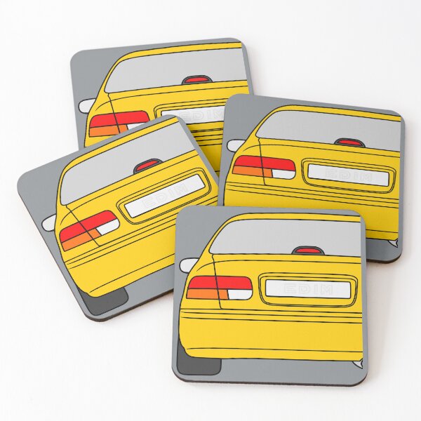 Item preview, Honda Civic EJ EK EN coupe yellow designed and sold by EdimDesign.
