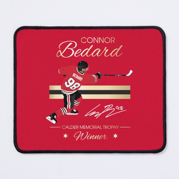 Item preview, Connor Bedard Calder Trophy Winner Gold Gradient Art designed and sold by Bear Creative.