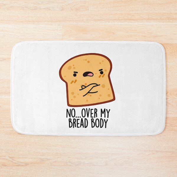 Item preview, Over My Bread Body Funny Food Pun  designed and sold by punnybone.