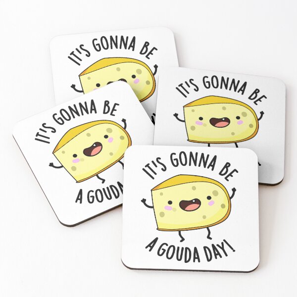 Item preview, It's Gonna Be A Gouda Day Funny Cheese Pun  designed and sold by punnybone.